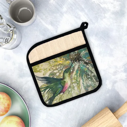 Discover Pot Holder with Pocket.  ‘Spring glory’