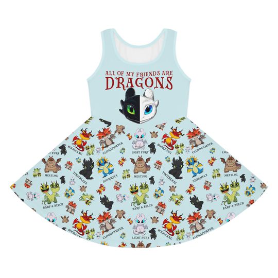 Discover Toothless, Light Fury, Dress, Girls Dress, Toothless Dress, Cruise Dress