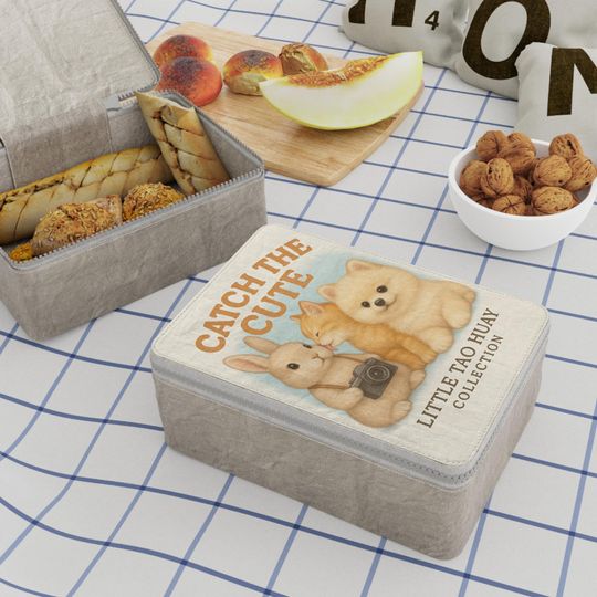 Discover Adorable Animal Paper Lunch Bag - Eco-Friendly Lunch Container, Cute Tote for Kids