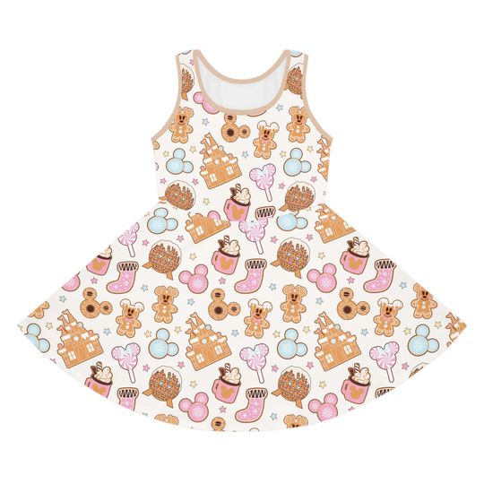 Discover Christmas Disneyyy Treats Dress Youth Dress Kids Dress Disneyyy Snacks Dress
