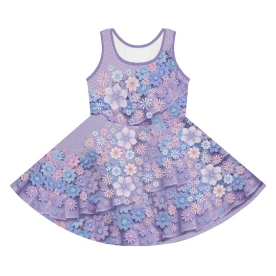 Discover Isabela Madrigal Costume Dress, encantoo Inspired, Light Purple Flowers