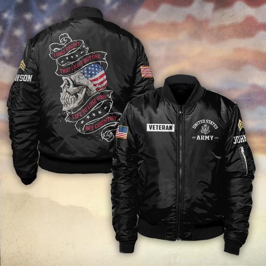 Discover Customized U.S Veteran Bomber Jacket