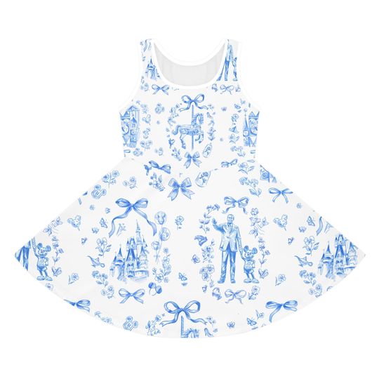 Discover Girls' Sundress, Disneyyy Parks Inspired Children's Sleeveless Dress