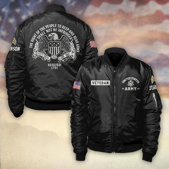 Discover The Right Of The People To Keep And Bear ARMS Shall Not Be Infringed - Bomber Jacket