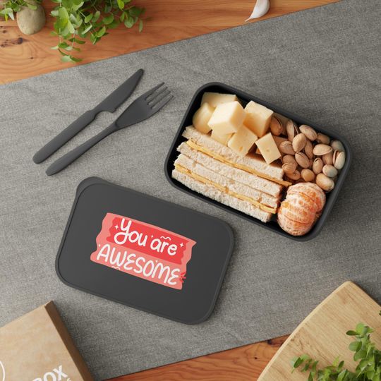 Discover PLA Bento Box with Band and Utensils