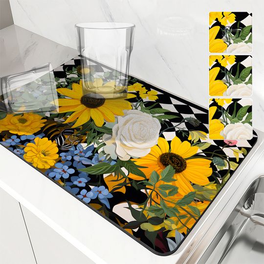 Discover Geometric Sunflower Flowers Classic Coffee Machine Pads