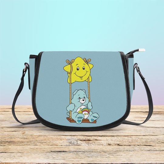 Discover Vegan Leather Wish Bear Saddle Bag  Care Bear Inspired Crossbody Purse
