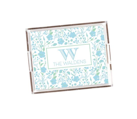 Discover Acrylic tray, Personalized tray, Lucite tray, Tray with insert, Serving tray, Floral tray, Personalized gift, Acrylic decor,