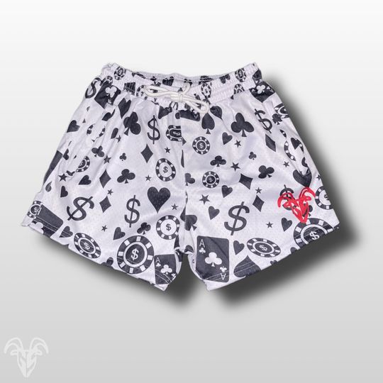 Discover Casino Themed Mesh Gym Mesh Shorts