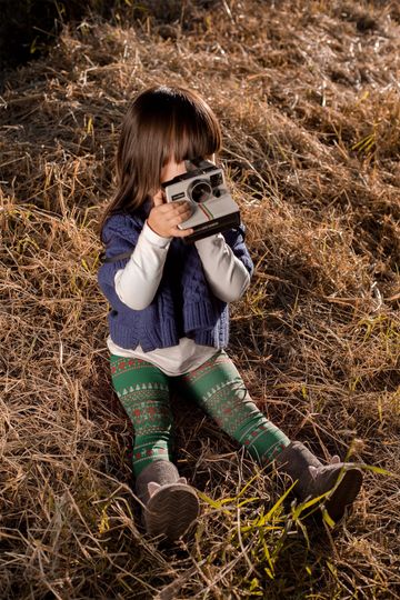 Discover Green Christmas Kid's knitting pattern Leggings, deer pine tree pattern, girl holiday gift, mother and kid leggings