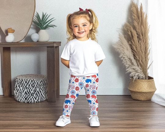 Discover Buffalo Floral Kids Leggings |