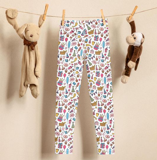 Discover Kids Birthday leggings, birthday tights, kid's leggings