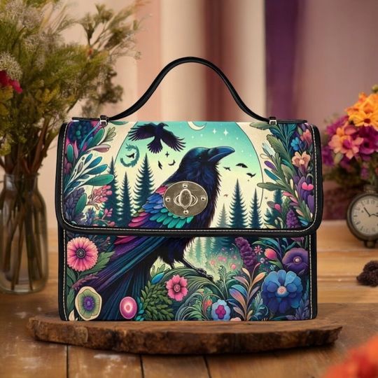 Discover Raven Bag Witchy Bag Goth Witch Crossed Body Witchcraft Shoulder Bag