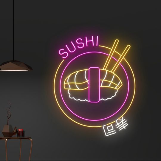 Discover Custom Sushi Neon Sign, Nigiri Led Sign, Japanese Food Led Light, Japan Restaurant Neon Light, Street Food Shop Decor, Dining Room Wall Sign