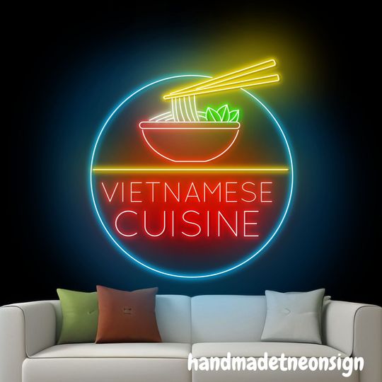 Discover Pho Neon Sign, Vietnamese Cuisine Led Light, Pho Bowl Neon Light, Pho Food Led Light, Kitchen Wall Art, Vietnamese Restaurant Wall Decor