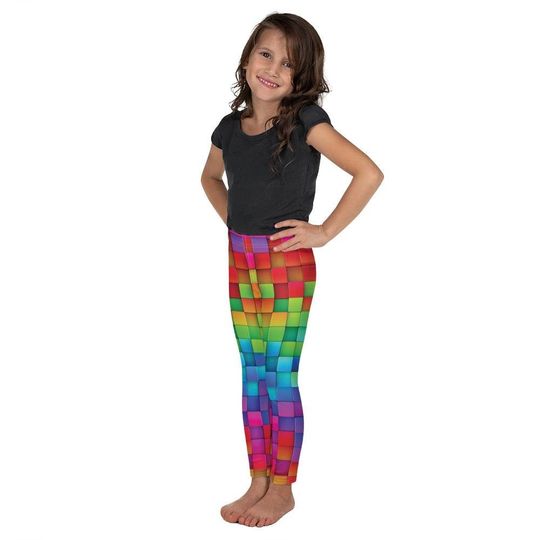 Discover Rainbow Block Kid's Leggings