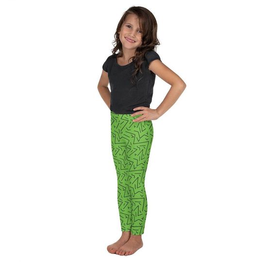 Discover Green Black Line Kid's Leggings