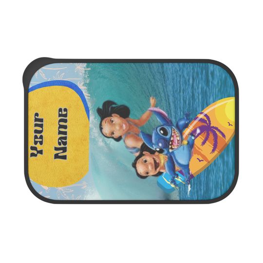 Discover Personalized PLA Bento Box with Utensils, Kid's Lunch Container