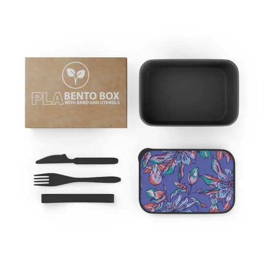 Discover Passion Fruit PLA Bento Box with Band and Utensils