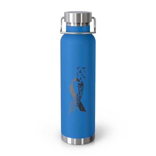 Discover Suicide Awareness Copper Vacuum Insulated Bottle, 22oz, Mental Health Water Bottle