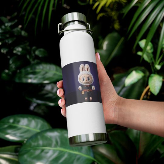 Discover Labubu Copper Water Bottle - Insulated 22oz Flask for Travel