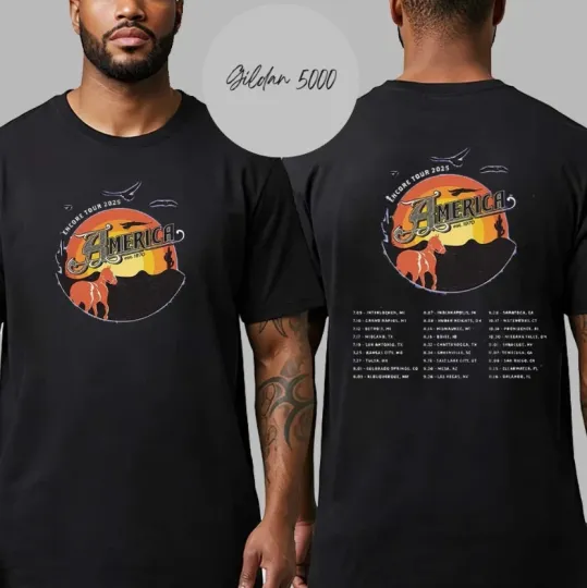 Discover America Band Encore Tour 2025 Dates List Kick Off At Interlochen MI T-Shirt