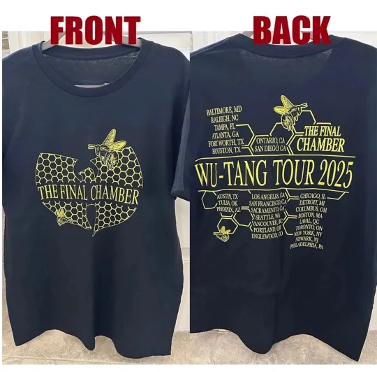 Discover HOT NEW!!! Clan The Final Chamber w tang band Forever Tour 2025 T-Shirt