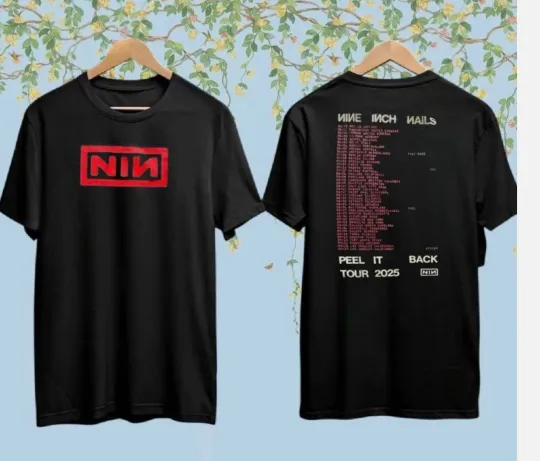 Discover Nine Inch Nails Peel It Back Tour 2025 NIN Concert Fan Gifts T-Shirt