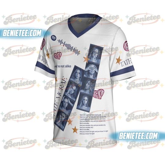 Discover Tate McRae Shirt, Miss Possessive Tour 2025 Football Jersey