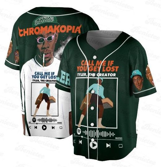 Discover Call Me If You Get Lost Baseball Jersey, Vintage Tylerr the Creatorr Jersey