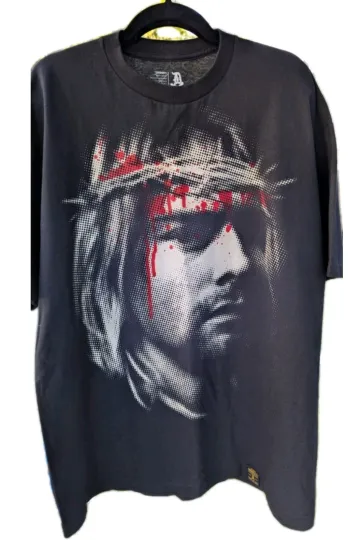 Discover VTG DISSIZIT Kurt Cobain Courtney Love Tshirt Black XL