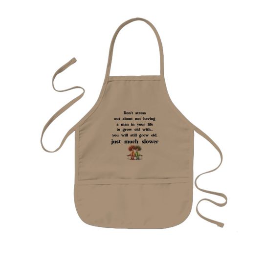 Discover Funny text about women and men kids' apron
