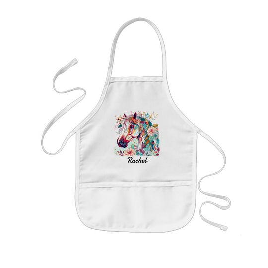 Discover Beautiful Colorful Horse Kids' Apron