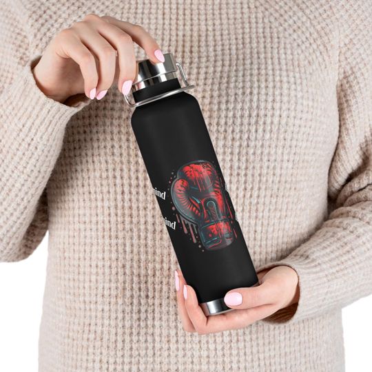 Discover Strength Mind | Copper Vacuum Insulated Bottle, Sport Hydration, Gift for Fitness Lovers