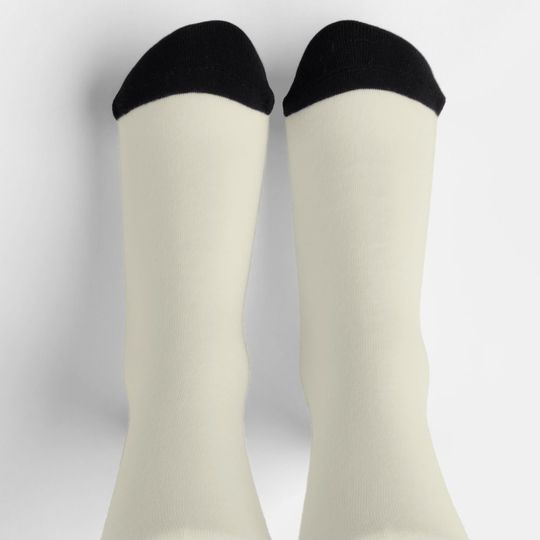 Discover Crayon Color White  Crew Socks