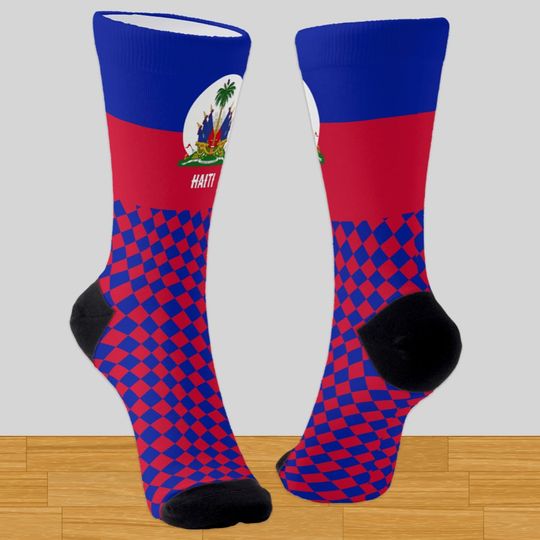 Discover Haiti Socks, Haitian flag fashion / sports Socks