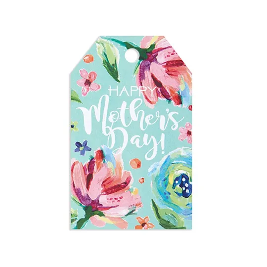Discover Posh Peonies Mother's Day Gloss Gift Tags - 3.5" x 2.25" - 50 Pack (ptpop)
