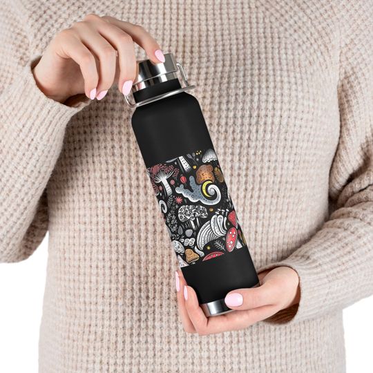Discover Copper Vacuum Insulated Bottle, 22oz, Mystical Mushroom insulated Bottle