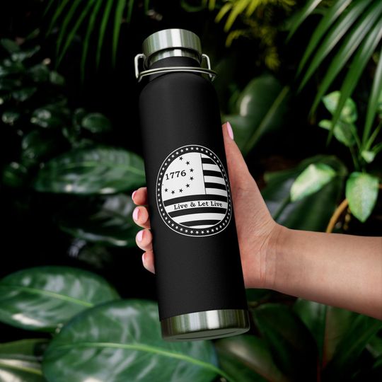 Discover 22oz Copper Vacuum Insulated Bottle | 1776 Live & Let Live B