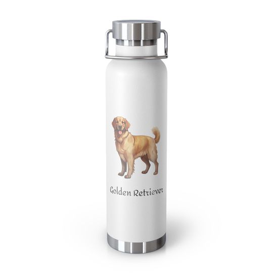 Discover Golden Retriever Copper Vacuum Insulated Bottle, 22oz