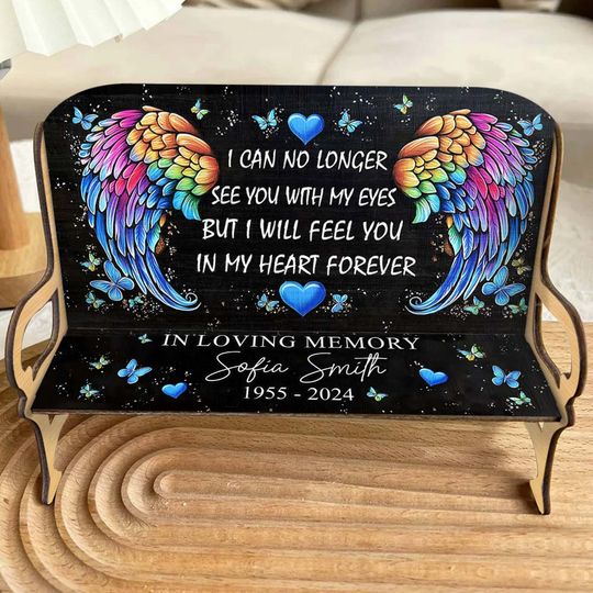 Discover I Will Feel You In My Heart Forever - Personalized Memorial Bench