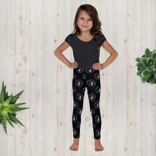 Discover Axolotl Pattern Leggings, Toddler, Kids Leggings