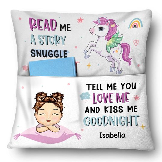 Discover Read Me A Story - Gift For Kids - Personalized Pocket Pillow
