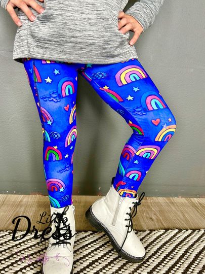 Discover Purple Rainbow Jewel Tone Leggings