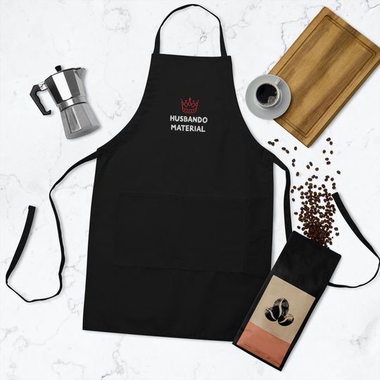 Discover Husbando Material Embroidered Apron