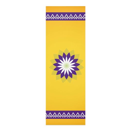 Discover Vibrant Foam Yoga Mat - Mandala Design for Home Workouts,