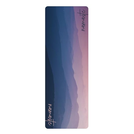 Discover Foam Yoga Mat, Mountain Sunset Namaste Design Exercise