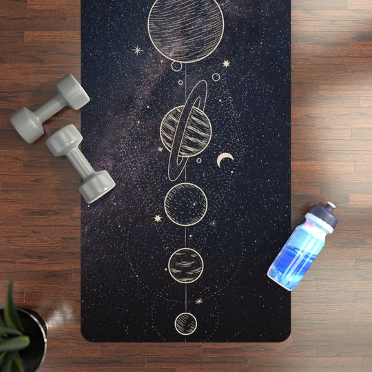 Discover Rubber Yoga Mat - Galaxy Map