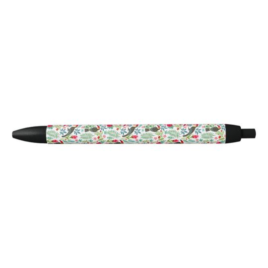 Discover Tuscans and colorful tropical flowers pattern pen
