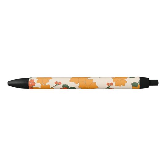 Discover Orange Flowers, Floral Pattern, Pattern Of Flowers Pen